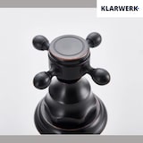 thumbnail of JULIAAN | Vintage 3-gats badkamerkraan wandmontage zwart mat | Keuken Retro RVS Kraan Spoelbak | Antieke 2-greepsmengkraan wandgastro