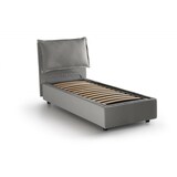 thumbnail of Dmora Letto singolo Zusanne, Letto contenitore con rivestimento in tessuto, 100% Made in Italy, adatto per materasso Cm 90x190, Grigio