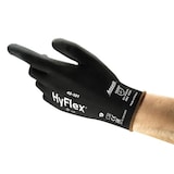 thumbnail of Ansell HyFlex Mechanical Protection Mehrweg Arbeitshandschuhe PU (Polyurethan) Größe 7 Schwarz 12 Paar