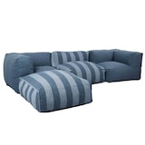 thumbnail of Gestreepte 4-zits tuinbank, pacificblauw