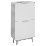 thumbnail of ARREGUI Round CR421-R Cubo de Basura y Reciclaje de Acero de 4 Compartimentos de Diseño, Cubos de Basura de Cocina, 4x17L (68L), plata y blanco mate
