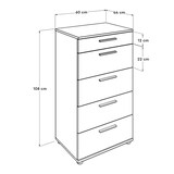 thumbnail of WellHome - Cassetto Nilo 60 cm in bianco