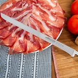 thumbnail of Arcos Cuchillo Jamonero, Hoja Flexible y alveolada de Acero Inoxidable Forjado NITRUM 250 mm, Mango de Polyoxymethylene (POM), Color Negro