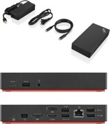 thumbnail of Lenovo ThinkPad USB-C Dock Gen 2 Docking Station HDMI 2 x DP GigE 90 Watt Schwarz