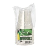 thumbnail of PAPSTAR 80 Kaltgetränkebecher, PLA "pure" 0,3 l Ø 9,5 cm · 11 cm glasklar mit Schaumrand (37343, 8x10 Stück)