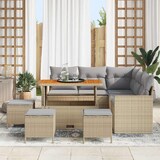 thumbnail of vidaXL Garten-Sofa-Set 9 pcs Beige Poly-Rattan