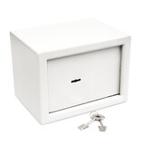 thumbnail of Relaxdays Mini Wandtresor, Schlüssel, Stahl, massiv, Verschlussriegel, kleiner Safe H x B x T: 17 x 23 x 17 cm, hellgrau