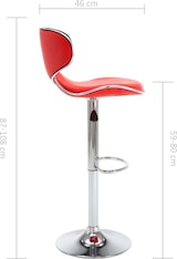 thumbnail of vidaXL Barhocker 2 Stk. Rot Kunstleder