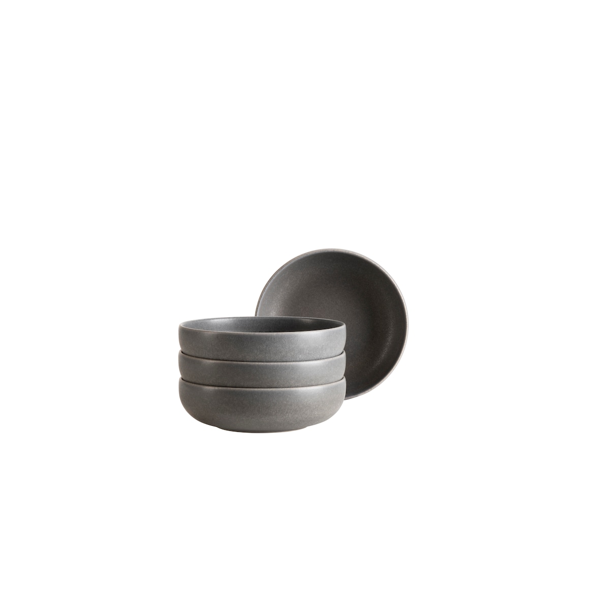 MÄSER Schüssel 16 cm, 4-er Set, ANTHRAZIT postsicher, Serie UNICO