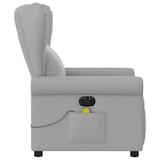 thumbnail of vidaXL Massagesessel Elektrisch Wolkengrau Stoff