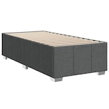 thumbnail of vidaXL Boxspringbett mit Matratze Dunkelgrau 90x200 cm Stoff