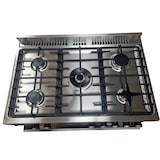 thumbnail of Gasline GAG90GOINX – Hochwertiger 90 cm Gas-Standherd mit Edelstahl-Finish, 5 leistungsstarken Brennern für LPG 50mBar inkl. Gasschlauch & Druckregler