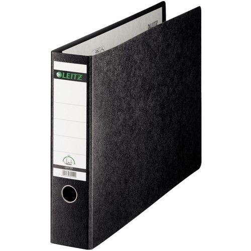 Leitz 180° Breit Ordner DIN A3 80 mm Schwarz 2 Ringe 1073 Hartpappe Wolkenmarmor Querformat Recycled