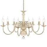 thumbnail of vidaXL Kroonluchter wit metaal 8 x E14 lampen