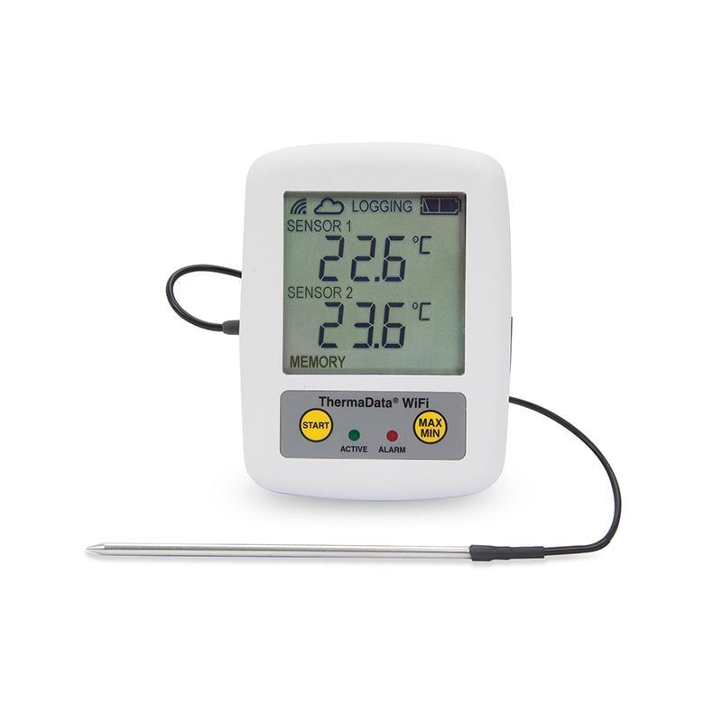 Enregistreur de Température ThermoData WiFi avec Capteur Fixe - ETI-3821-000 - Linum