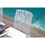 thumbnail of Set 4 Chaises en polypropylène avec fibre de verre empilables pour extérieur et jardin, bar et restaurant, cuisine design moderne - LISA - Blanc