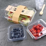 thumbnail of VEPATIM 50 Rechteckbecher klar mit Deckel 375 ml (rPET)