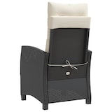 thumbnail of vidaXL Tuinstoelen 2 st verstelbaar met kussens poly rattan zwart