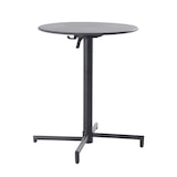 thumbnail of METRO PROFESSIONAL Table haute pliante SOFIA, acier, Ø 60 cm, hauteur réglable, ronde, gris foncé