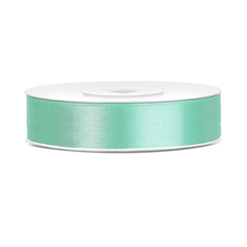 Satin Geschenkband mint 25m 12mm breit