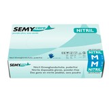 thumbnail of Semy Care Nitril-Einweghandschuhe in blau | 200 Stück | Größe M | puderfrei