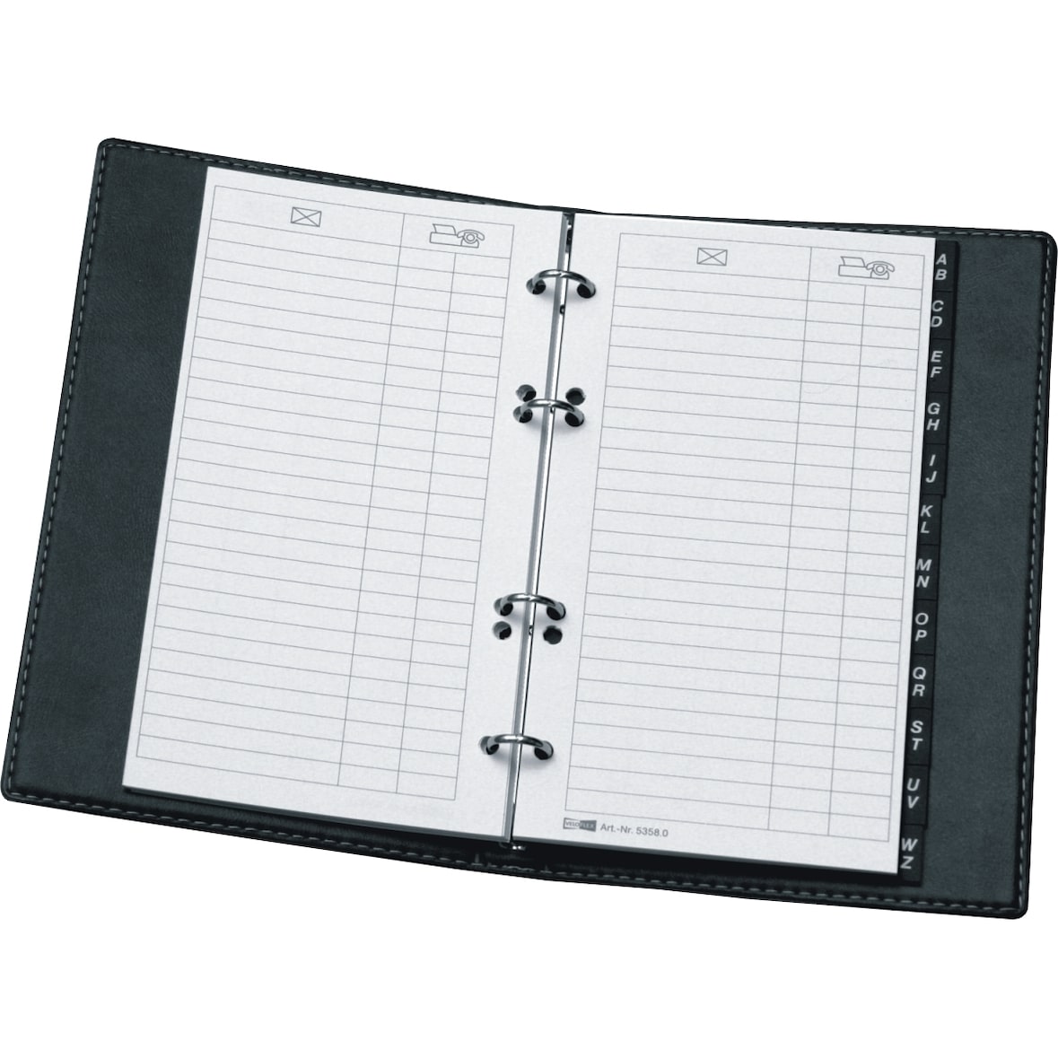 Telefonringbuch Exquisit 145x225mm schwarz