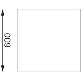 thumbnail of Vogue Edelstahl Arbeitstisch mit Aufkantung und Regalboden 90 x 60cm