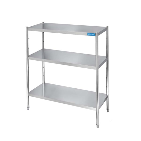 Scaffale in Acciaio Inox con 3 ripiani - L1100xP400xH1500 mm - linea basic