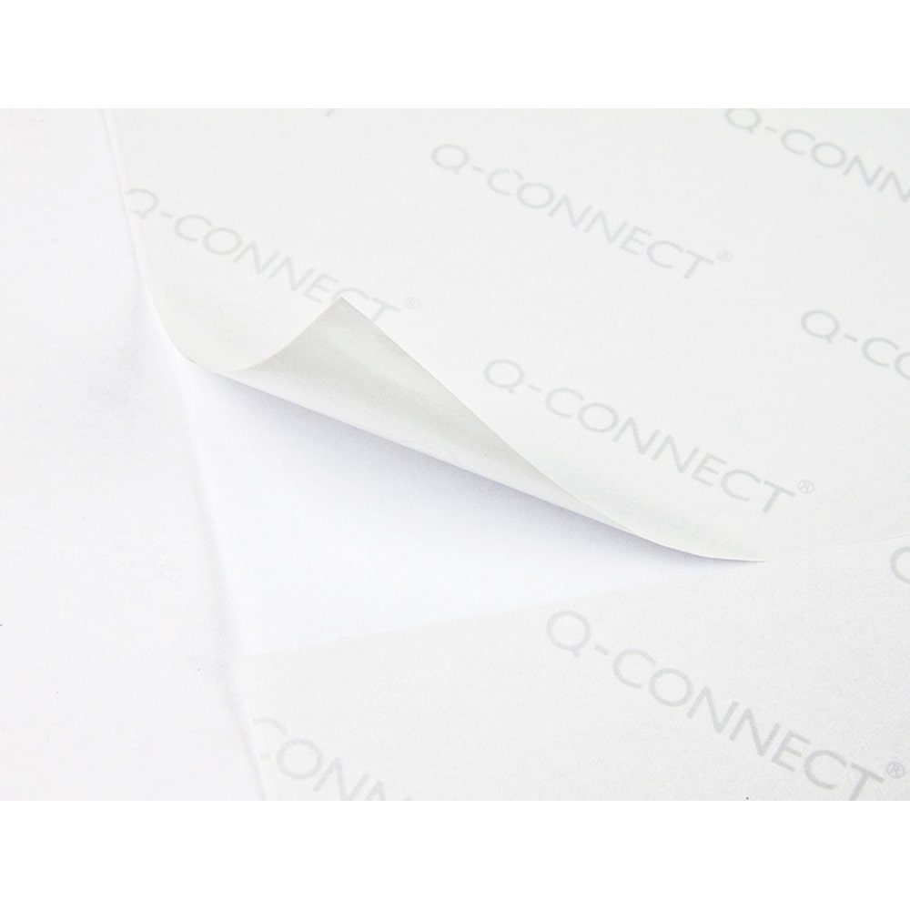 Q-Connect® KF10657 Inkjet+Laser+Kopier-Etiketten - 105,0x48,0 mm, weiß, 1200 Stück/100