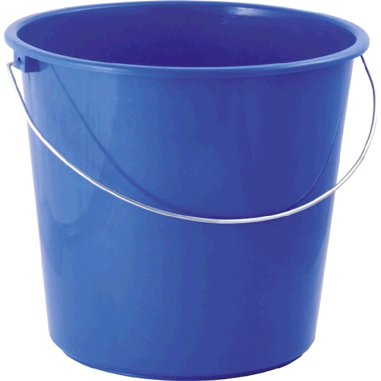 1 x Kunststoff-Putzeimer rund,