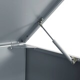 thumbnail of Mülltonnenbox GORILO für 3 Tonnen Grau 207x79x117 cm Stahl | Mülltonnenverkleidung 3er Mülltonnenhaus