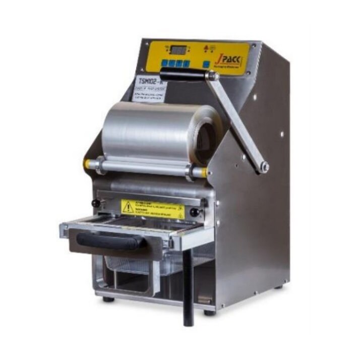 Termosigillatrice manuale a leva da banco senza stampo, per vaschette preformate con misura max di mm 260x195x155h, V.230/1, Kw.0.7 - mod.TSM102-R