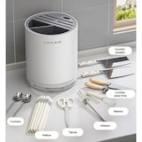 thumbnail of Joybos - Ronde messenorganizer met universele gleuf voor keuken, wit