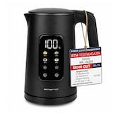 thumbnail of Emerio Wasserkocher mit Temperaturregelung 1,7 Liter – Touch-Bedienung – 360° drehbar – Warmhaltefunktion – 2200 W – WK-132229 – Schwarz