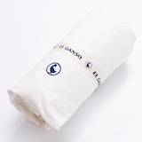 thumbnail of El Ganso - Spannbettlaken 90x200+30cm mit Klappe Weiß - 100% Baumwolle 180TC mit Sticklogo