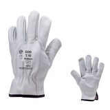thumbnail of Coverguard - Gants manutention blanc en cuir tout fleur de vachette standard EUROSTRONG 2220 (Pack de 10) #ffffff Taille 11