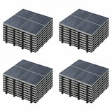 thumbnail of Lot de 32 dalles clipsables en pierre noir