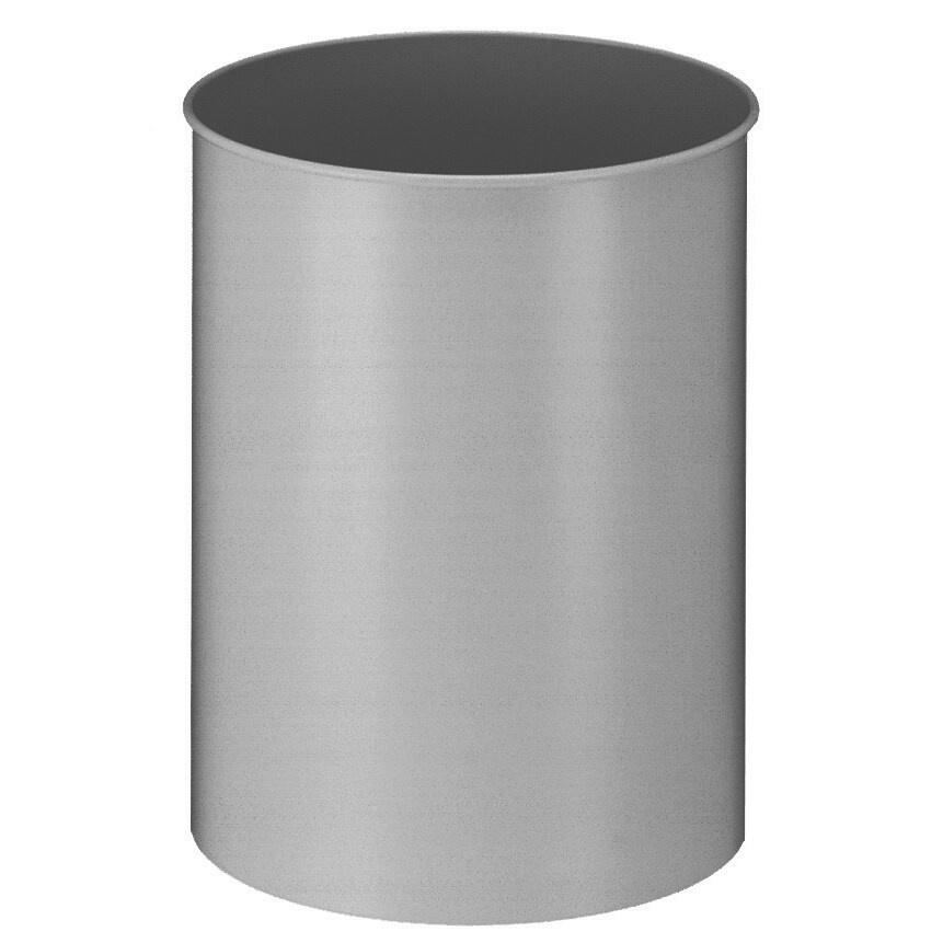 V-part Ronde papierbak 30 ltr - aluminium