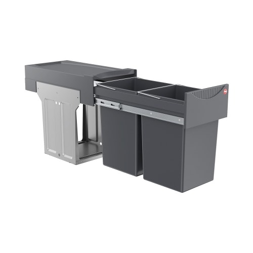 Hailo Abfallsammler 3666101 TA Swing Tandem 2x 15 Liter