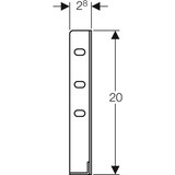 thumbnail of Geberit GIS Bausatz Stahl, für freistehende Systemwand