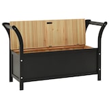 thumbnail of vidaXL Sitzbank Schwarz 107x45x75,5 cm Massivholz Tanne