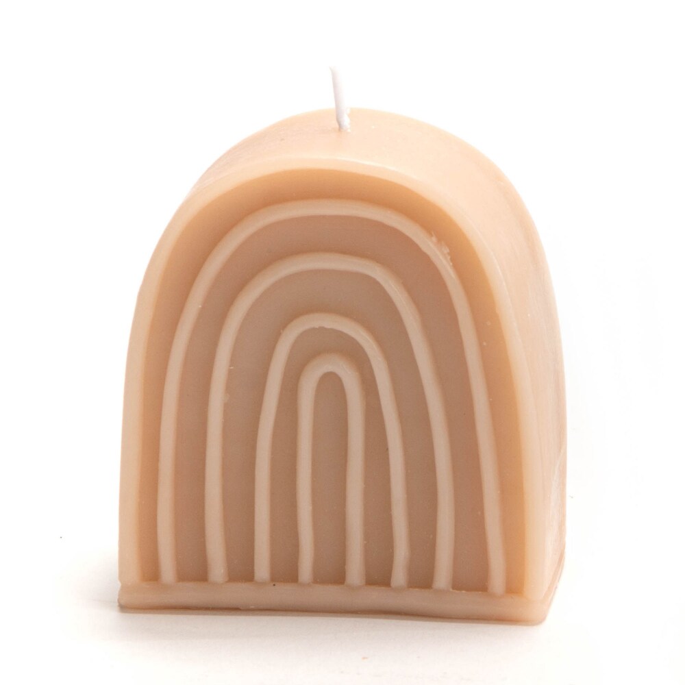 Bougie Rainbow petit modèle nude x6 -  Beige Autre Cire Amadeus 7.5x3.7 cm