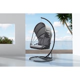 thumbnail of Balancelle de jardin en acier avec coussins gris - LACANAU