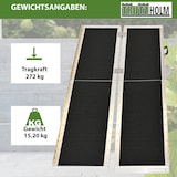 thumbnail of TRUTZHOLM Rollstuhlrampe 183 cm Traglast 272 kg Alu 2-fach klappbar Friktionsbeschichtet Kofferrampe