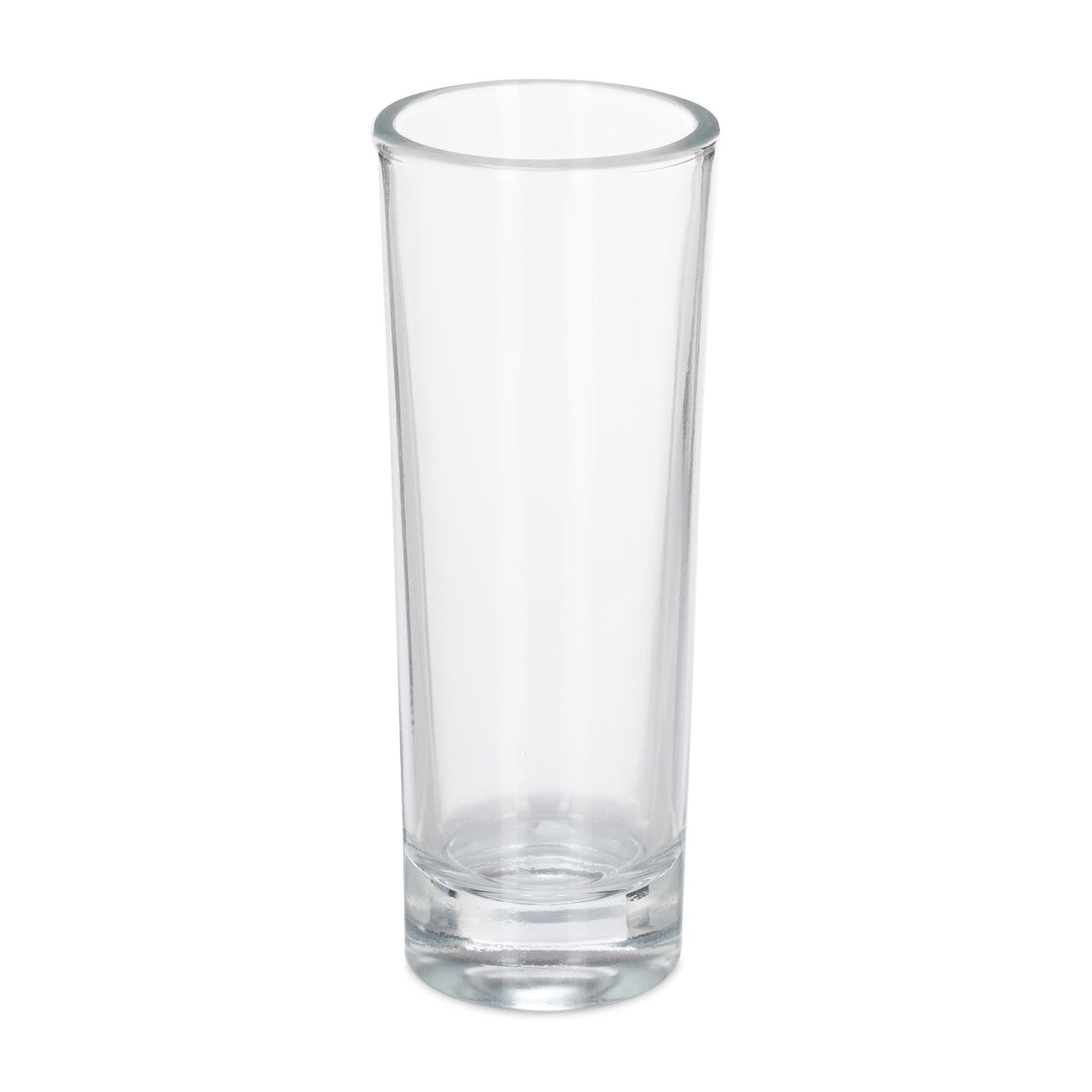 Relaxdays Schnapsgläser 6er Set, hohe Shotgläser mit dickem Boden, je 6 cl, spülmaschinenfest, Likörgläser, transparent