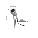 thumbnail of Paulmann Projecteur de jardin LED  IP65 rond 98mm  max. 28W  230V  Alu Aluminium 93751