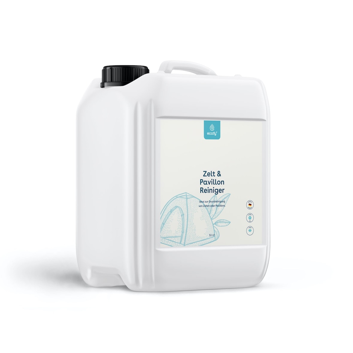 eco:fy Zelt und Pavillon Reiniger - 10l - Zeltreiniger für natürliche und synthetische Fasern