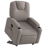 thumbnail of vidaXL Massagesessel mit Aufstehhilfe Taupe Stoff