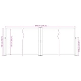 thumbnail of vidaXL Windscherm uittrekbaar 180x600 cm zwart