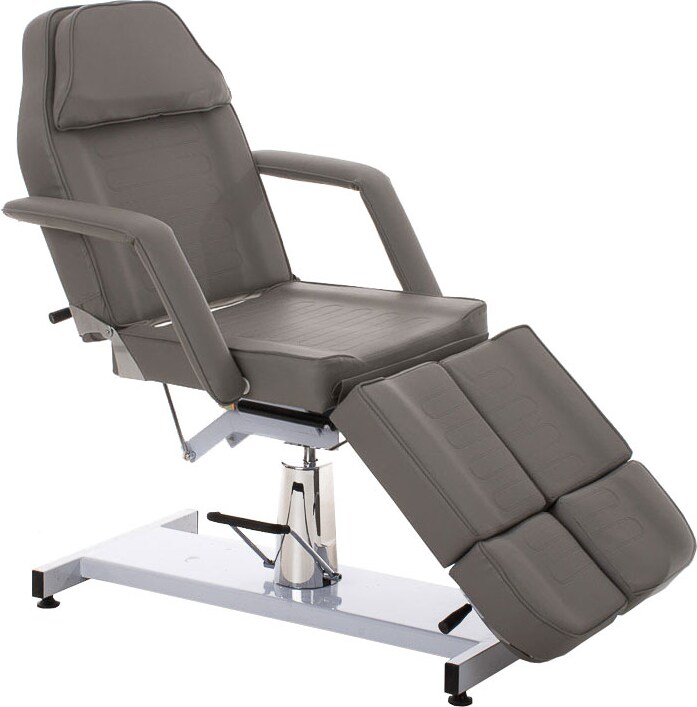Kosmetikliege PASSAU hydraulisch 86x185x185cm, Kunstleder, Grau Massageliege Tattooliege